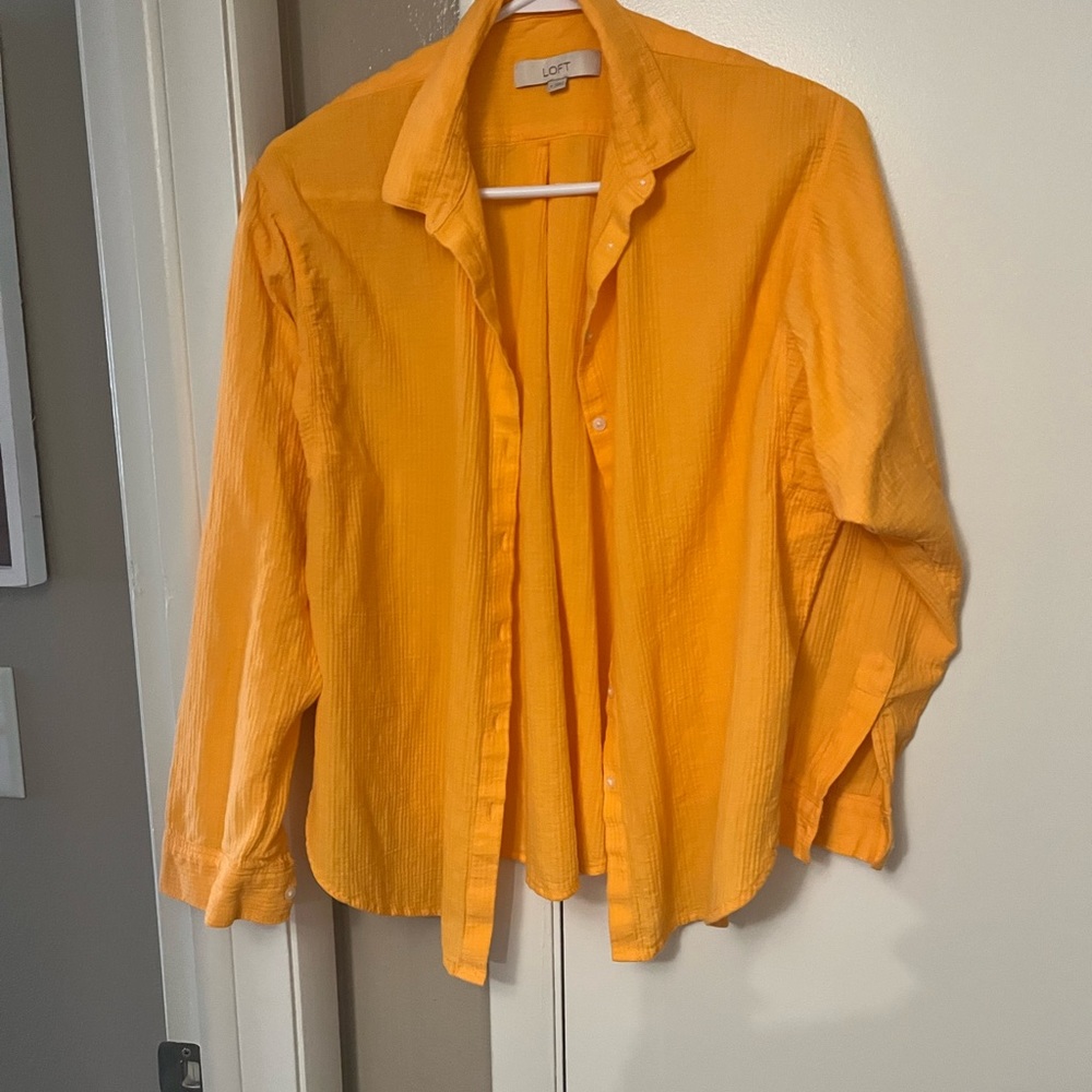 Bright women’s button down shirt